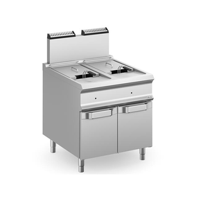Plynová fritéza 18 l + 18 l na skříňce řada Domina Pro 900 | MBM, FRG98A
