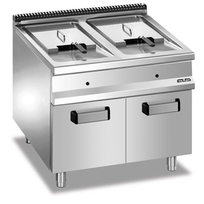 Plynová fritéza na skříňce 18 l+18 l, řada Magistra Plus 900 | MBM, MFRG98A