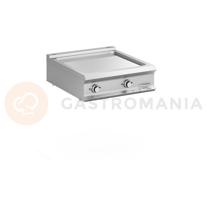 Płyta grillowa elektryczna gładka chromowana podwójna nastawna linia Domina Pro 900 | MBM, FTBE98TLC