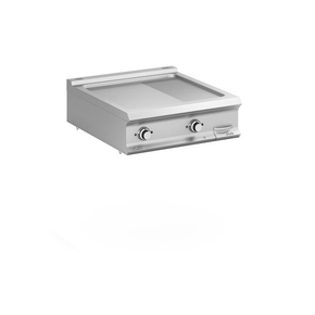 Płyta grillowa elektryczna 2/3 gładka 1/3 ryflowana podwójna nastawna linia Domina Pro 900 | MBM, FTBE98TLR