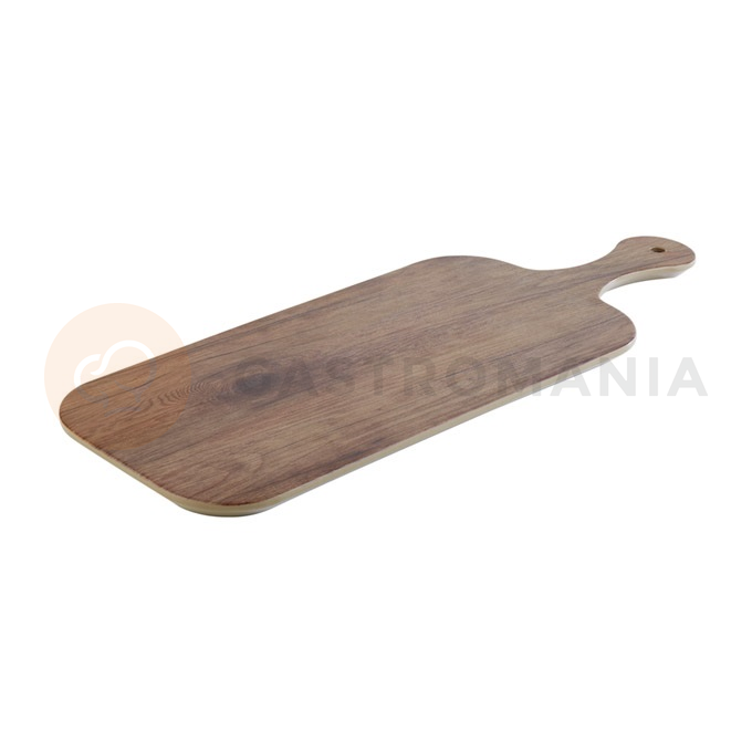 Prostokątna deska serwingowa z melaminy, 48x20 cm, dąb | APS, Oak