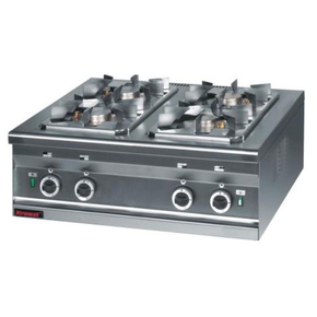 Plynový nastavitelný sporák  3x3,5 kW + 1x2,5 kW | KROMET, 000.KG-4s