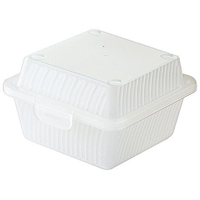 Opakovaně použitelný box na hamburgery, bílý | CONTACTO, 1105/120