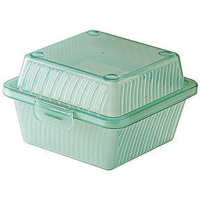 Pudełko na burgery wielokrotnego użytku, zielony | CONTACTO, 1105/126