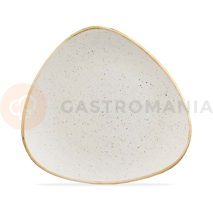 Talíř trojúhelníkový 229 mm | CHURCHILL, Stonecast Barley White