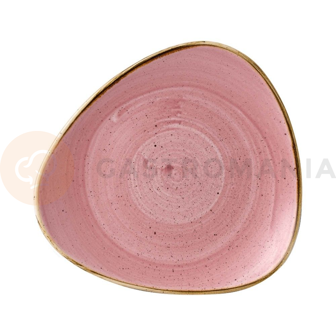 Talíř trojúhelníkový 229 mm | CHURCHILL, Stonecast Petal Pink