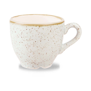 Šálek espresso 90 ml | CHURCHILL, Stonecast Barley White