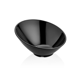 Šikmá melaminová miska, černá, 262x(h)138 mm | FINE DINE, 779675