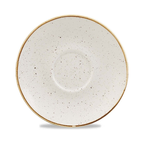 Spodek espresso 118 mm | CHURCHILL, Stonecast Barley White