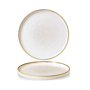 Plytký talíř s okrajem 210 mm | CHURCHILL, Stonecast Barley White