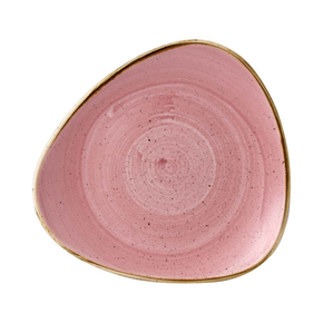 Talíř trojúhelníkový 229 mm | CHURCHILL, Stonecast Petal Pink