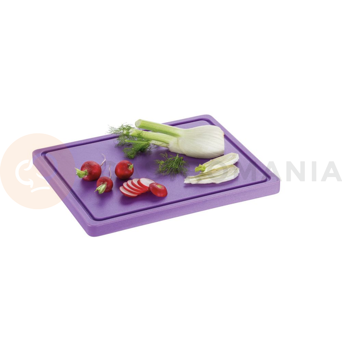 Deska ke krájení 325x265x25 mm, fialová | BARTSCHER, PRO 32x26 LI-R