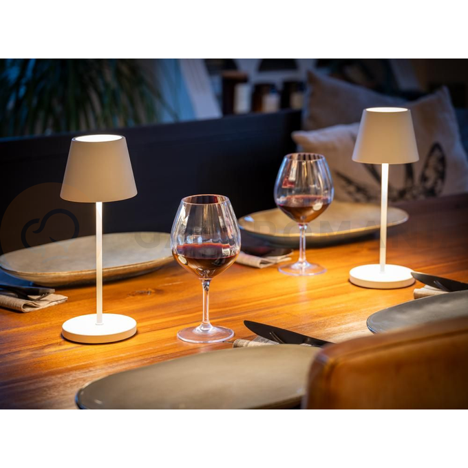 Stolní lampa 110 mm, bílá | APS, Merle