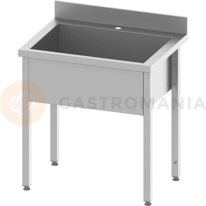 Stůl s vanou 1-komorovou 1000x700x850 mm h=400 mm montovaný | STALGAST, 951347100