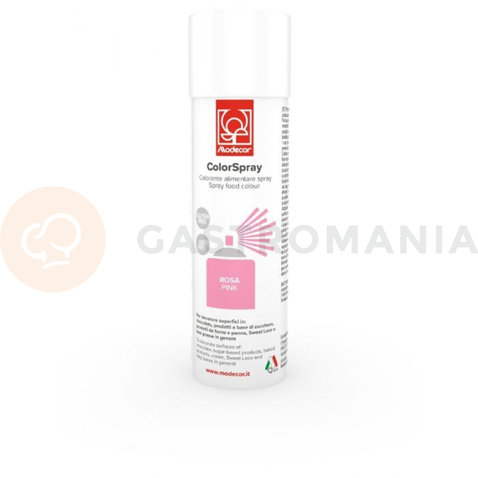 Barvivo potravinářské ve spreji, azo-free, růžové 250 ml | MODECOR, 23607