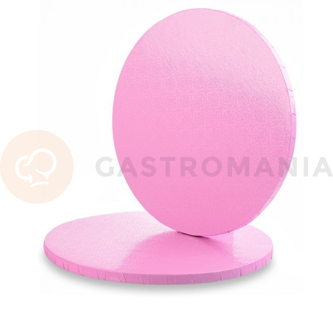 Podložka kartonová pod dorty a zákusky, kulatá, růžová, 40x1,2 cm | MODECOR, 30479B