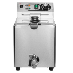 Elektrická fritéza s vypouštěcím kohoutkem, 8 l, 3 kW | RESTO QUALITY, RQF8LV