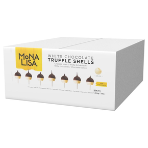 Korpusy na pralinky z bílé čokolády, 25 mm, 6 ml, 504 ks.  | MONA LISA, CHW-TS-22352E0-999