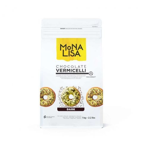 Vermicelli Dark čokoládové posypky z tmavé čokolády na ozdobu, 1 kg | MONA LISA, CHD-VR-1Z2-E0-U68