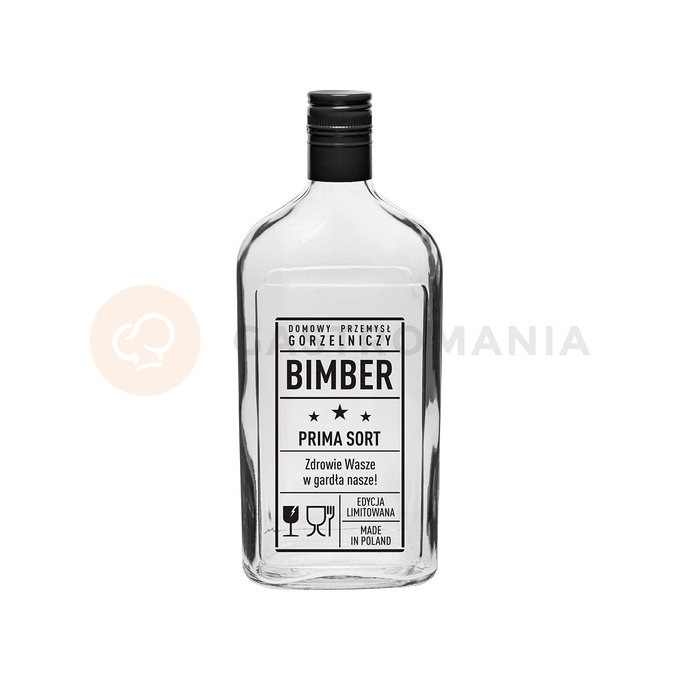 Láhev Placatka 500 ml s uzávěrem i potiskem Bimber PRL | BROWIN, 631742