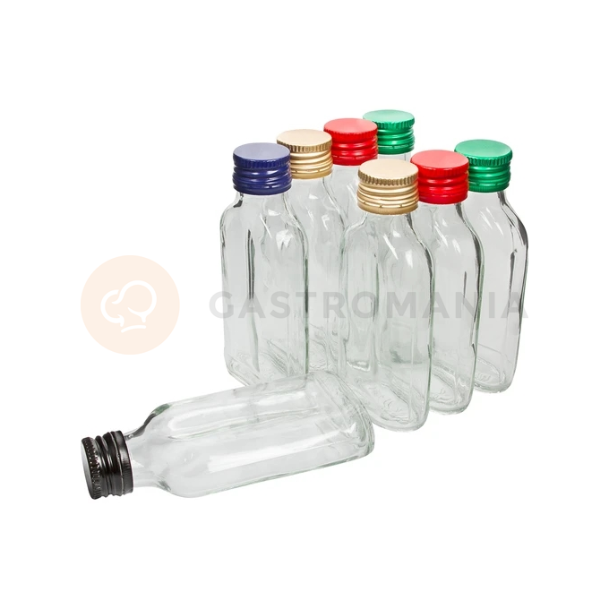 Láhev placatka 100 ml + uzávěr 8 ks. | BROWIN, 631413