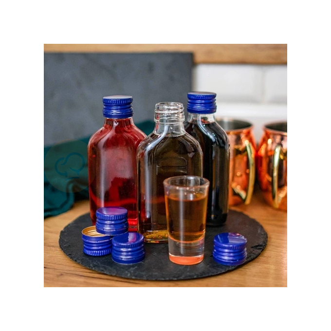 Láhev placatka 100 ml + uzávěr 8 ks. | BROWIN, 631413