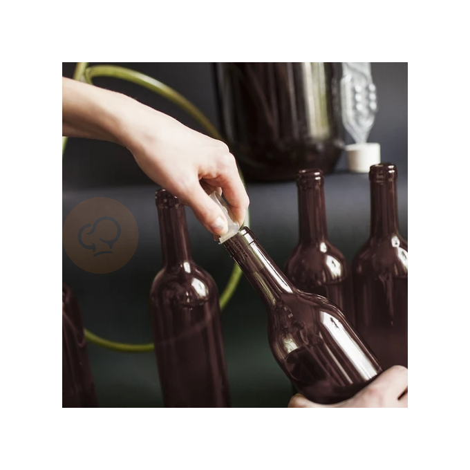 Láhev na víno 750 ml hnědá - balení 8 ks. | BROWIN, 631486