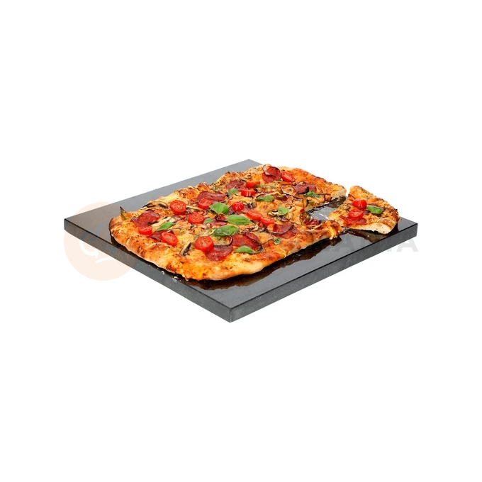 Obdélníkový žulový kámen na pizzu 37 x 35 cm | BROWIN, 312026