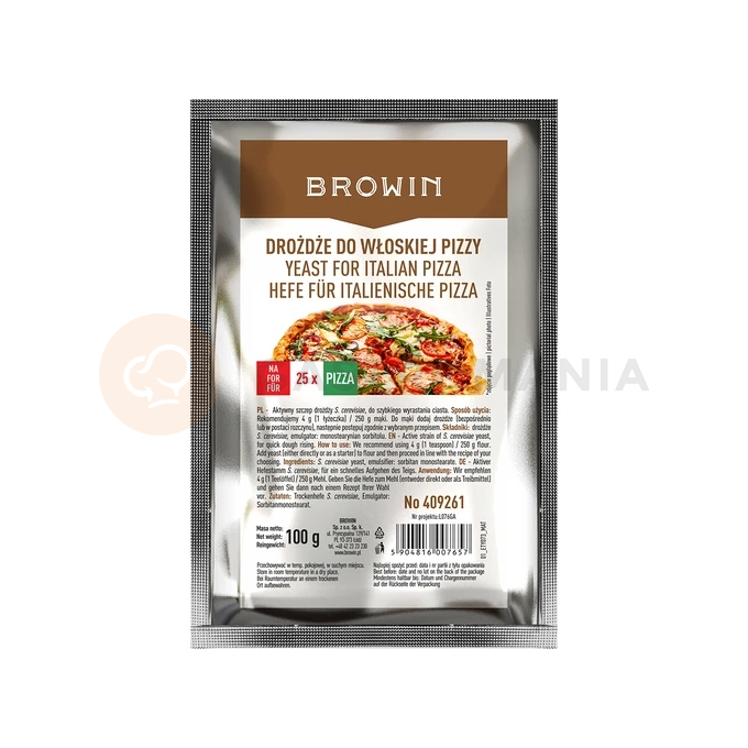Sušené droždí na italskou pizzu - 100 g | BROWIN, 409261