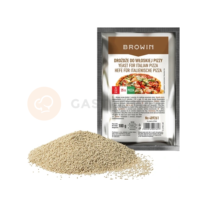 Sušené droždí na italskou pizzu - 100 g | BROWIN, 409261