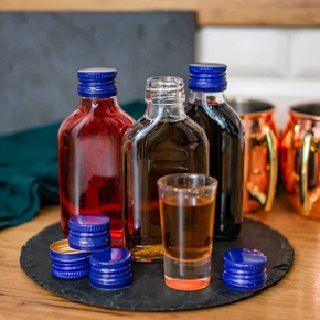 Láhev typu placatky 100 ml - 10 ks. | BROWIN, 631412