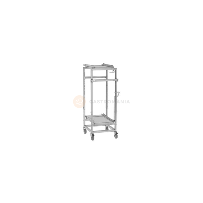 Přepravní vozík pro pojízdný regál 561x842x1478 mm | RATIONAL, Combi-Duo