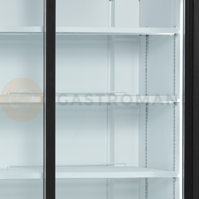 Dwudrzwiowa przeszklona szafa chłodnicza z przesuwnymi drzwiami | TEFCOLD, FSC 1200 S