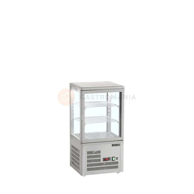 Mała witryna chłodnicza nablatowa | TEFCOLD, UPD 60 GREY