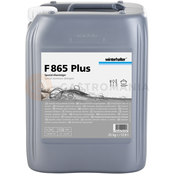 Hliníkový mycí prostředek na nádobí, 25 kg | WINTERHALTER, F 865 Plus