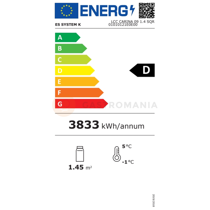 Chladicí vitrína v elegantním designu pro cukrárny a lahůdky | JUKA, Carina 09 1,4 SQR