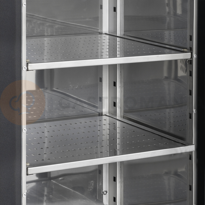 Minibar se čtyřmi prosklenými křídlovými dveřmi, barva černá | TEFCOLD, CBC 410 G