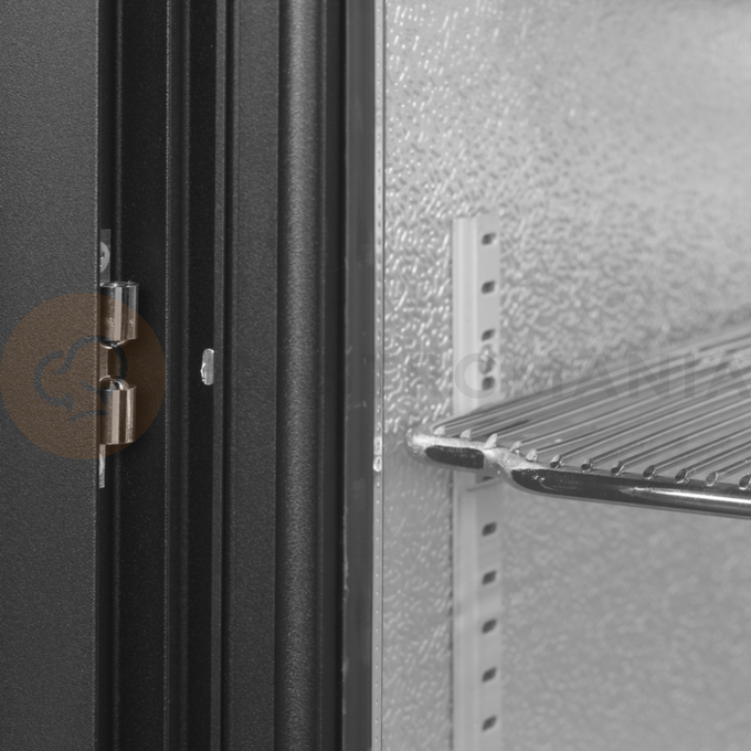 Minibar prosklené křídlové dveře, černá | TEFCOLD, BA31S-3