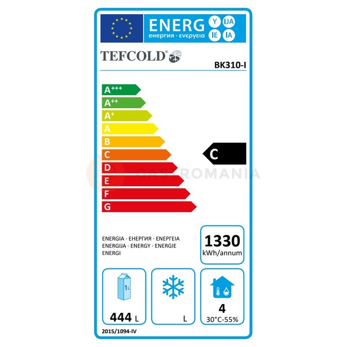 Chladicí stůl vhodný pro pekárny 400x600 mm, 3 dveře | TEFCOLD, BK310