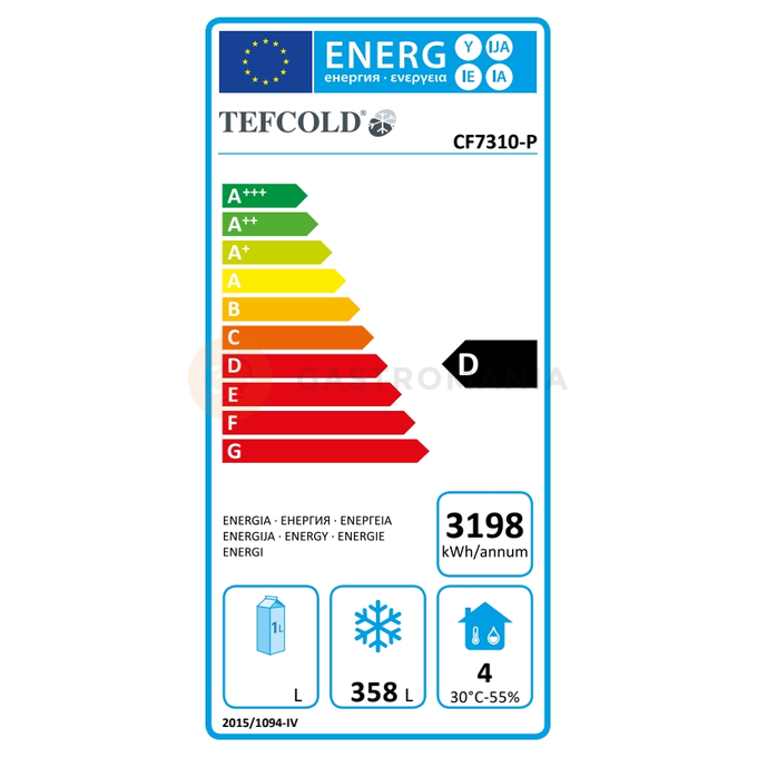 Mrazicí stůl GN1/1 bez zadního lemu do profesionálních kuchyní a gastroprovozů | TEFCOLD, CF 7310/-SP