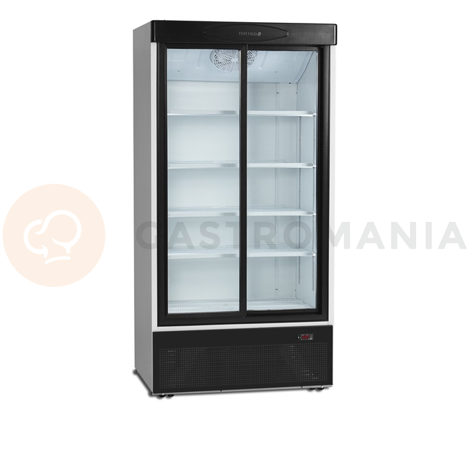 Chladicí skříň se dvěma prosklenými posuvnými dveřmi | TEFCOLD, FS 1002 S