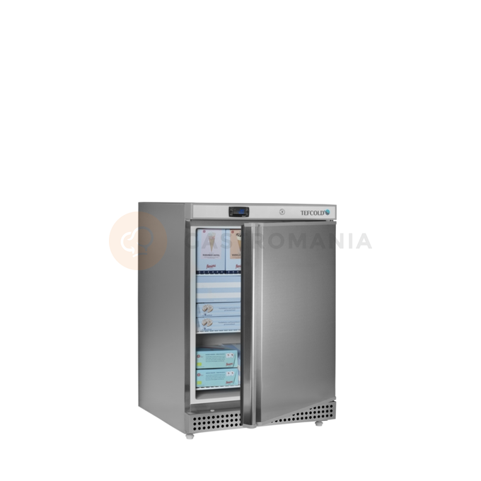 Mrazicí skříň s plnými dveřmi, nerez | TEFCOLD, UF 200 VS