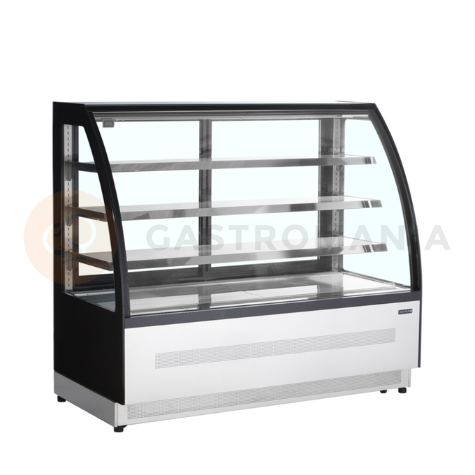 Chladicí vitrína cukrářská v černém provedení | TEFCOLD, LPD 1500 C Black