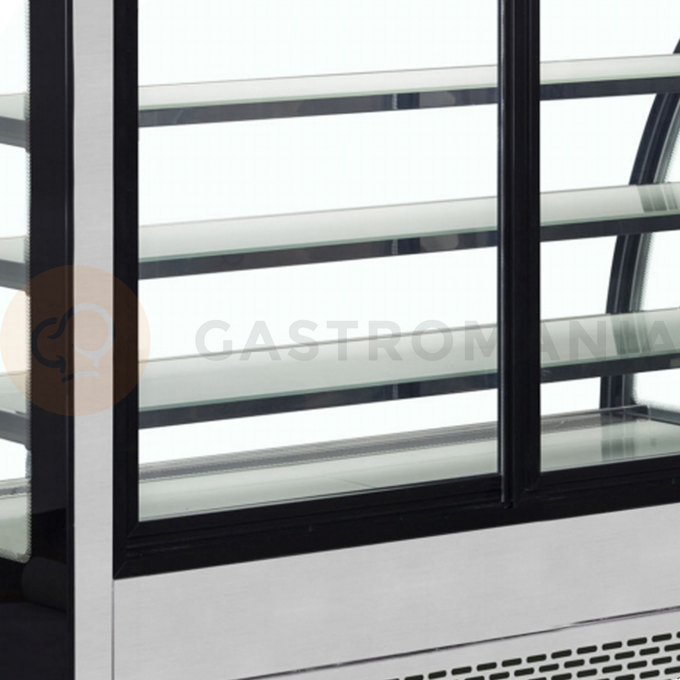 Chladicí vitrína cukrářská v černém provedení | TEFCOLD, LPD 1500 C Black