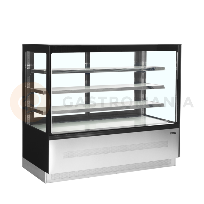 Chladicí vitrína cukrářská v černém provedení | TEFCOLD, LPD 1503 F Black