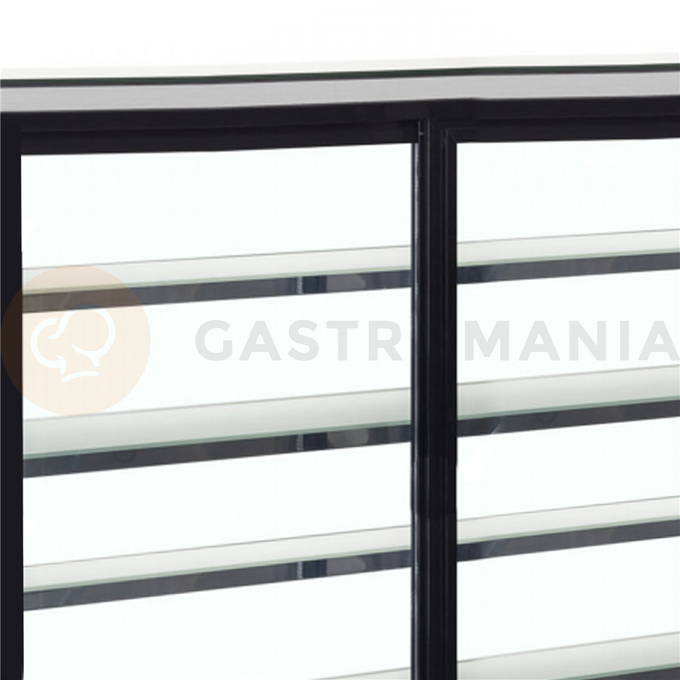 Chladicí vitrína cukrářská v černém provedení | TEFCOLD, LPD 1503 F Black