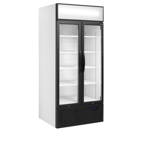 Chladicí skříň dvoudveřová prosklená s křídlovými dveřmi | TEFCOLD, FSC891H