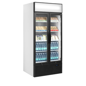 Chladicí skříň dvoudveřová prosklená s křídlovými dveřmi | TEFCOLD, FSC891H