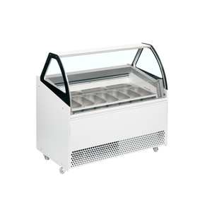 Distributor kopečkové zmrzliny na 13 nádob s ventilovaným chlazením a úložným prostorem | TEFCOLD, BERMUDA VIEW RV10