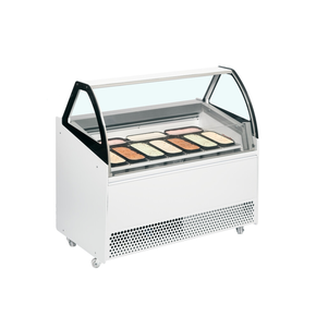 Distributor kopečkové zmrzliny na 13 nádob s ventilovaným chlazením a úložným prostorem | TEFCOLD, BERMUDA VIEW RV10